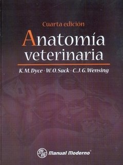 Anatomía Veterinaria 4° Ed. - Dyce - Isbn: 9786074481204