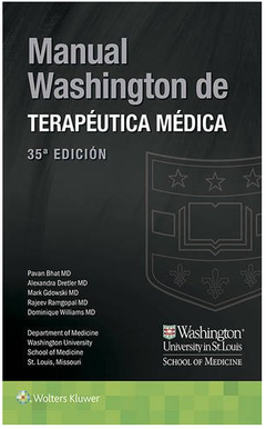 Manual Washington de Terapéutica Médica 35° Ed. - Bhat - Isbn: 9788416654987