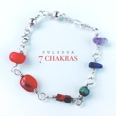 Pulsera protectora 7 chacras - plata 925