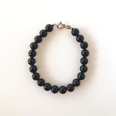 Pulsera ónix negro plata 925 - comprar online