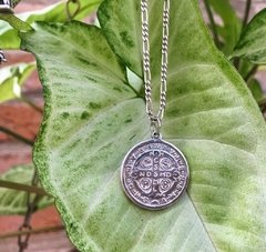 Dije: Medalla San Benito - plata 925 - comprar online