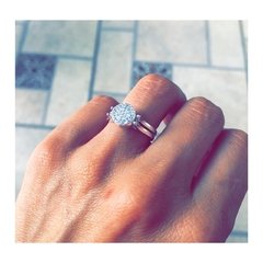 Anillo doble Pavé - plata 925