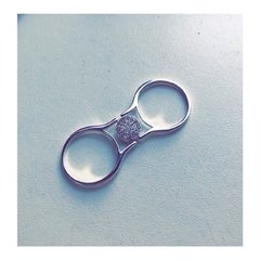 Anillo doble Pavé - plata 925 en internet