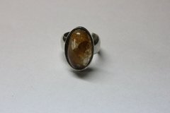 Anillo ovalado Piedra Dentrita - comprar online