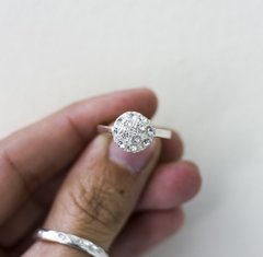 Anillo bola de fuego - plata 925