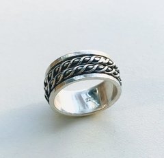 Anillo Anti Estrés - giratorio - plata 925