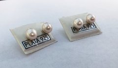 Aros con perlas - Medianas -plata 925