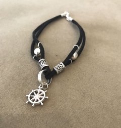 Pulsera realizada en plata 925 y cordón (A pedido)