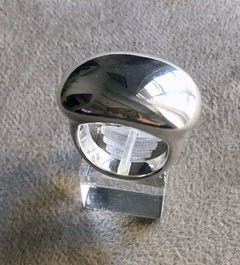 Anillo inflado “Porto Bello" Grande - plata 925 - comprar online