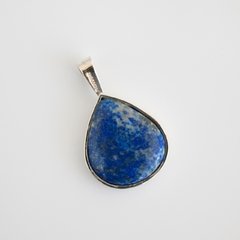 Dije gota piedra lapislazuli - plata 925 (A pedido)