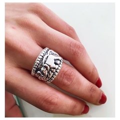 Anillo inflado plata 925 - Diseño elefente