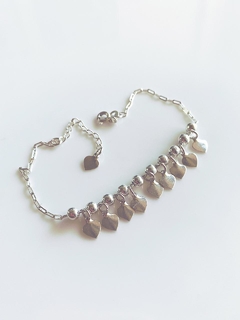 Pulsera: cuentas y corazones - Plata 925 - comprar online