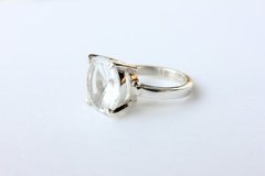 Anillo redondo grande con piedra cuarzo (A pedido) - comprar online