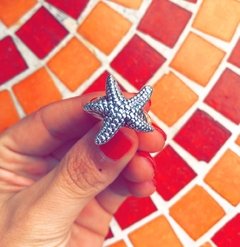 Anillo inflado Estrella de Mar- plata 925 - comprar online