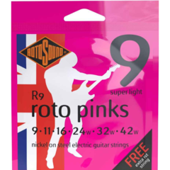 Cuerdas Guitarra Eléctrica Rotosound R9 Roto Pinks - comprar online
