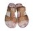 Zueco Cuero Camel Abrojos - comprar online