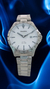 Reloj Tressa Hombre de Acero Cuadrante Blanco y Agujas Grises - tienda online