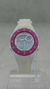 Reloj Tressa Mujer Digital Blanco con Aro Fucsia - comprar online