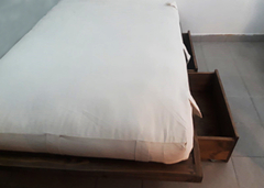 Funda desmontable para colchón natural con manijas