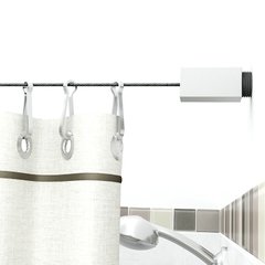 Tensor Cortina De Baño Berlin Mate con 12 Ganchos