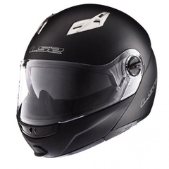 CASCO LS2 370 EASY - Rebatible Modular - NEGRO BRILLO