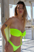 Corpiño BANDEAU Yellow Fluo - comprar online