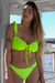 Corpiño BANDEAU Yellow Fluo - Alitas Bikinis Mayorista