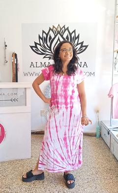 Vestido Largo Algodon Batick - BOSTON - Alma Morena