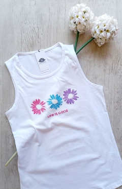 Musculosa 100% Algodon - LIFE IS GOOD - comprar online