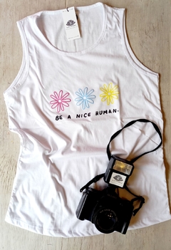 Musculosa 100% Algodon - BE A NICE