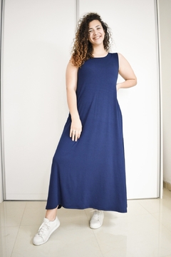 Maxi Vestido Muscu Alg. - LISO