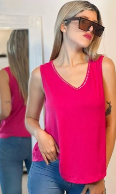 Musculosa de Crepe - TACHAS