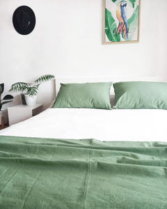 Combo: Pie de cama + fundas | Verde musgo en internet