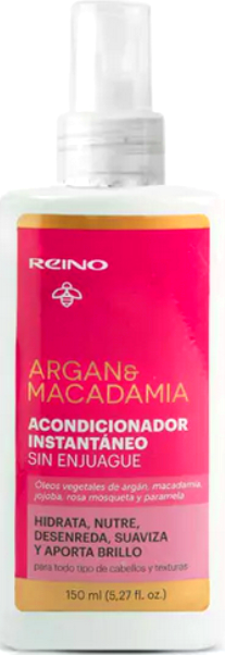 Argán y Macadamia Acondicionador Instantáneo Sin Enjuague - Reino