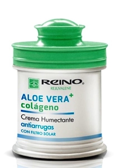 Rejuvalene Crema Humectante Antiarrugas Aloe Vera + Colágeno - Reino