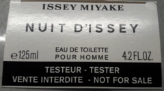 NUIT D' ISSEY POUR HOMME EDT x 125 ml (Tester) - Perfumes Lourdes