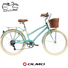 Bicicleta Vintage Olmo Amelie Plume Aluminio 6 V Paseo Dama Urbana