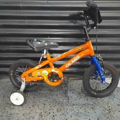 BICICLETA OLMO PETS RODADO 12 NARANJA OUTLET OPORTUNIDAD