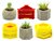 Molde Macetas De Cemento 9x7 / Hexagono Cactus Suculentas - comprar online