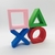 Logo Playstation Adorno Deco Simbolos Ps3 Ps4 Joystick Mando