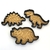 Cortante Galletita Dinosaurios Huesitos Pack X3 Cookie - comprar online