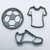 Molde Cortante Pack X3 Futbol Pelota Gajos Camiseta Botin