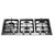 WHIRLPOOL GMA9522X ANAFE 90CM - 5HV DOBLE LLAMA (9522) - comprar online