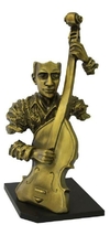 1682 - BUSTO FIG MUSICO ABST PINT BZ 35X15CM