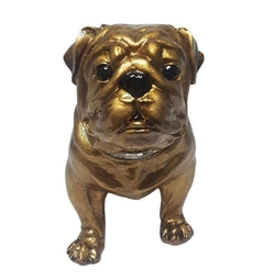 3011 - ESTATUETA DOG LUXO PINT GOLD 40CM na internet