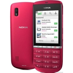 Celular Nokia Asha 300 Vermelho Tela Resistiva Câmera 5 MP 1 GHz 3G