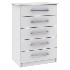 Comoda 5 Gavetas D005 Branco 92,2 x 66 x 40