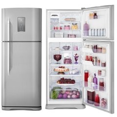 Refrigerador Electrolux Top Frost Free com Prateleiras Retráteis 464L - Inox
