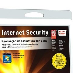 Cartão de Renovação do Norton Internet Security - 1 Usuário - comprar online