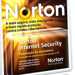 Cartão de Renovação do Norton Internet Security para 1 Pc - Adiciona 1 Ano À Assinatura Existente